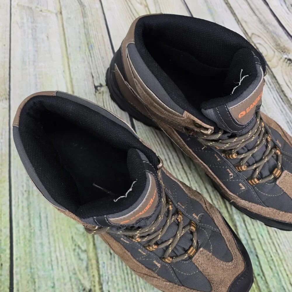 Gander Mountain Trail Climber Boots Men’s 12M Brown Leather Hiking Ankle Outdoor